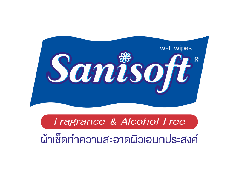 sanisoft แซนนิซอฟท์ ผ้าเปียก wipes Sanisoft Wipes 40ps