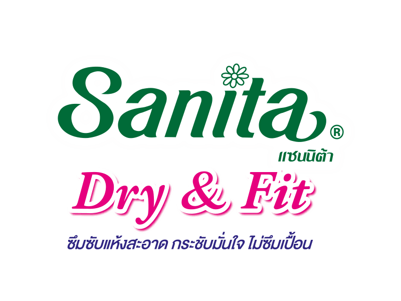 day-05_Dry&Fit-SlimWing-24.5cm sanita แซนนิต้า sanitary pads ผ้าอนามัย day Dry&Fit Slim Wing 24.5cm