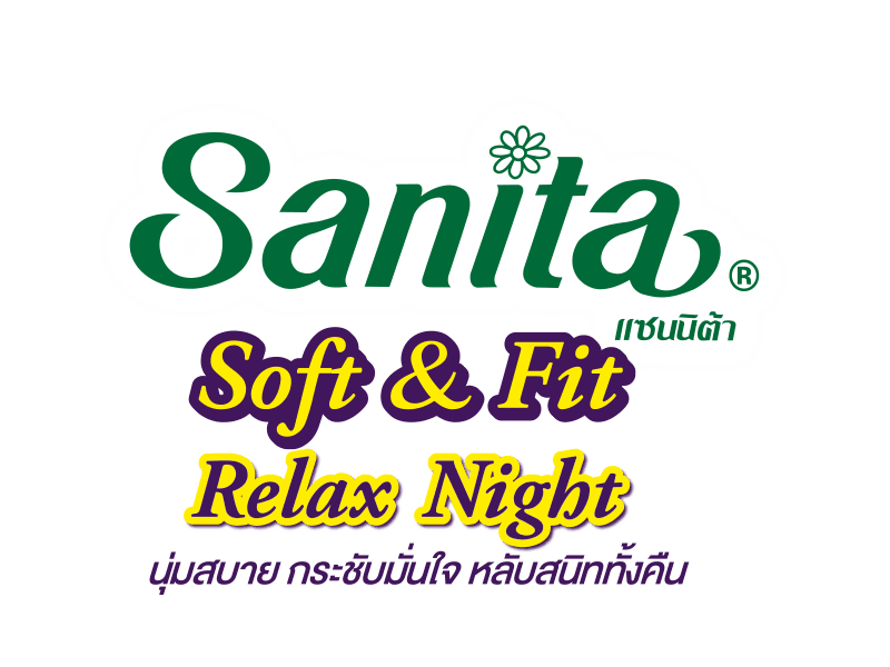 night-01_Soft&Fit-RelaxNight-29cm sanita แซนนิต้า sanitary pads ผ้าอนามัย night Soft&Fit Relax Night 29cm