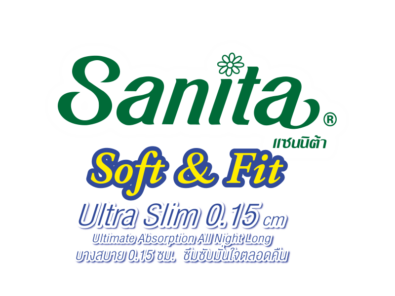 night-05_Soft&Fit-UltraSlim0.15cm-29cm-8ps_02 sanita แซนนิต้า sanitary pads ผ้าอนามัย night Soft&Fit Ultra Slim 0.15cm 29cm 8ps